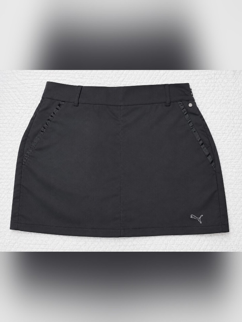 PUMA Black Golf Skort Skirt with Built-In Shorts